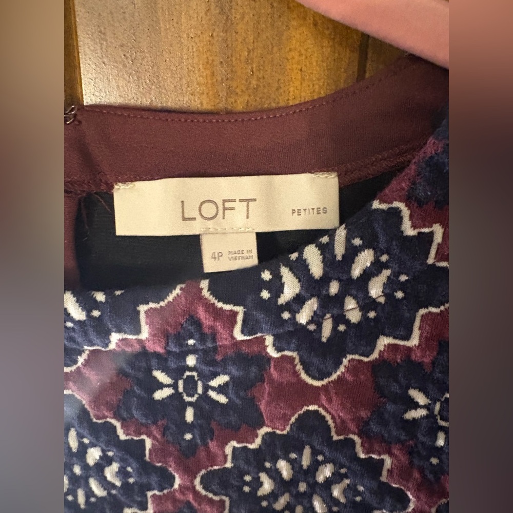 Loft Geometric Patterned Dress - image 2